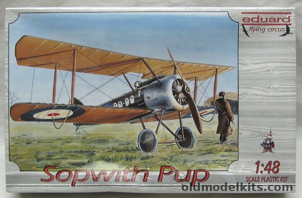 Eduard 1/48 Sopwith Pup - #9899 No. 4 (Naval) Squadron Dover Oct. 1917 / #A648 No. 54 Sq RFC in France Dec of 1916, 8011 plastic model kit
